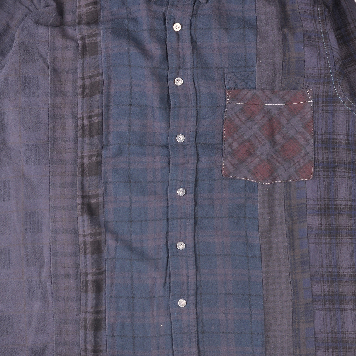 FLANNEL SHIRT -> 7 CUTS SHIRT / OVER DYE - SMALL