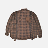 FLANNEL SHIRT -> 7 CUTS SHIRT / OVER DYE - XL
