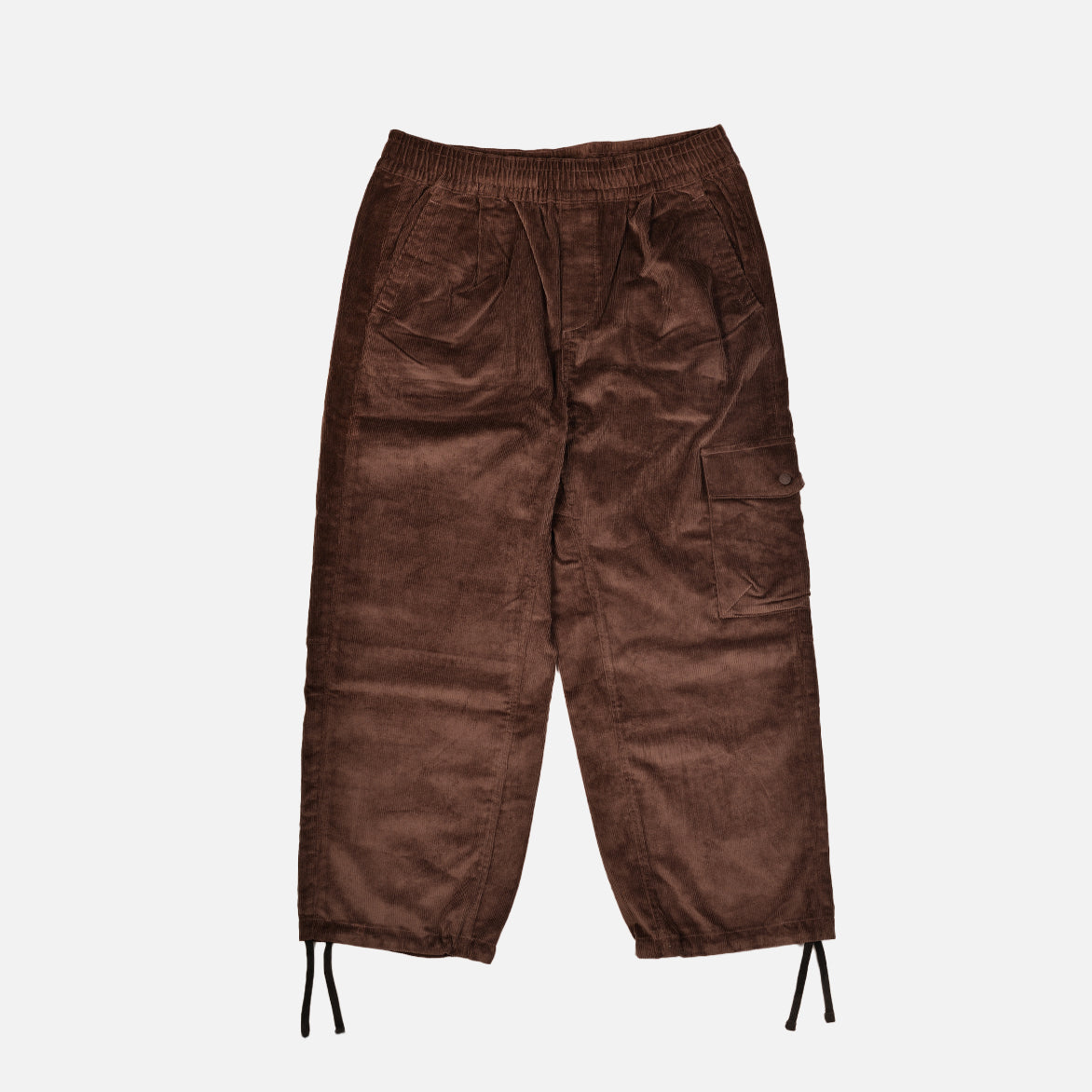 MEN`S UTILITY CORD EASY PANT - COAL BROWN