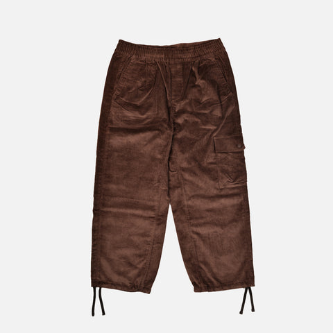 MEN`S UTILITY CORD EASY PANT - COAL BROWN