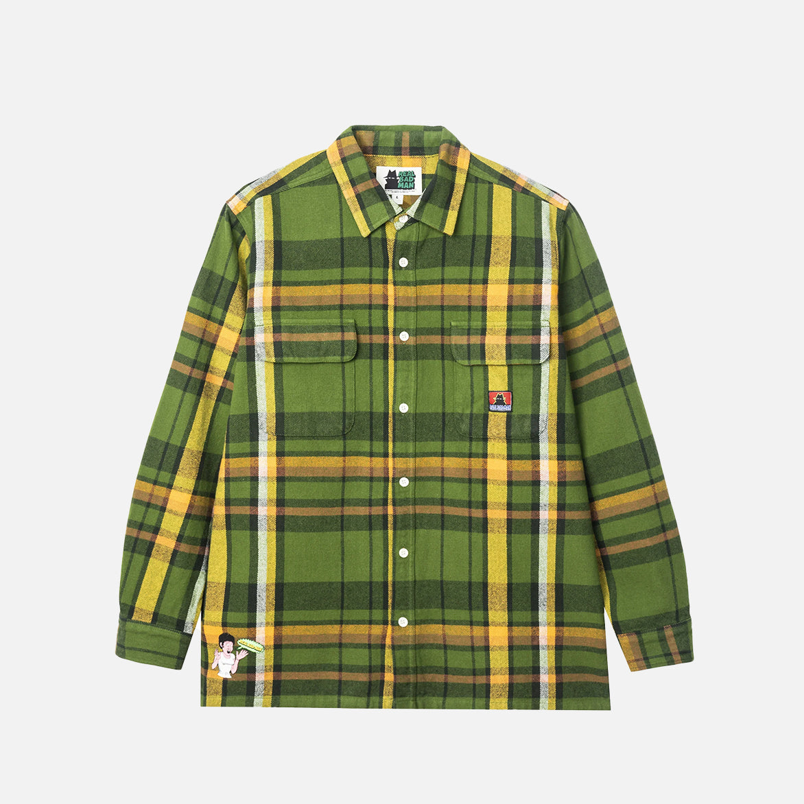 WORK FLANNEL SHIRT - GREEN