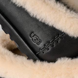 WMNS ZORA LEATHER BALLET FLAT - BLACK