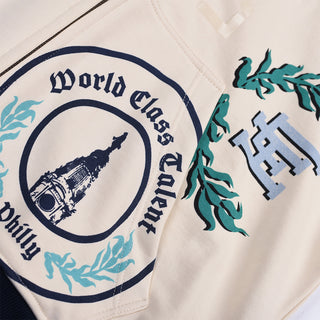 LAPSTONE X USMNT FULL-ZIP HOODIE - CREAM / NAVY