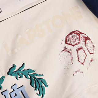 LAPSTONE X USMNT FULL-ZIP HOODIE - CREAM / NAVY