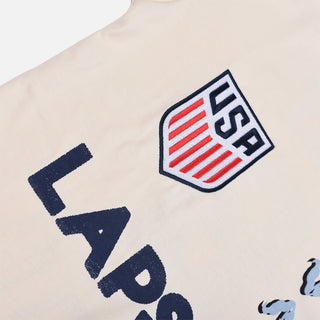 LAPSTONE X USMNT RINGER TEE - CREAM / NAVY