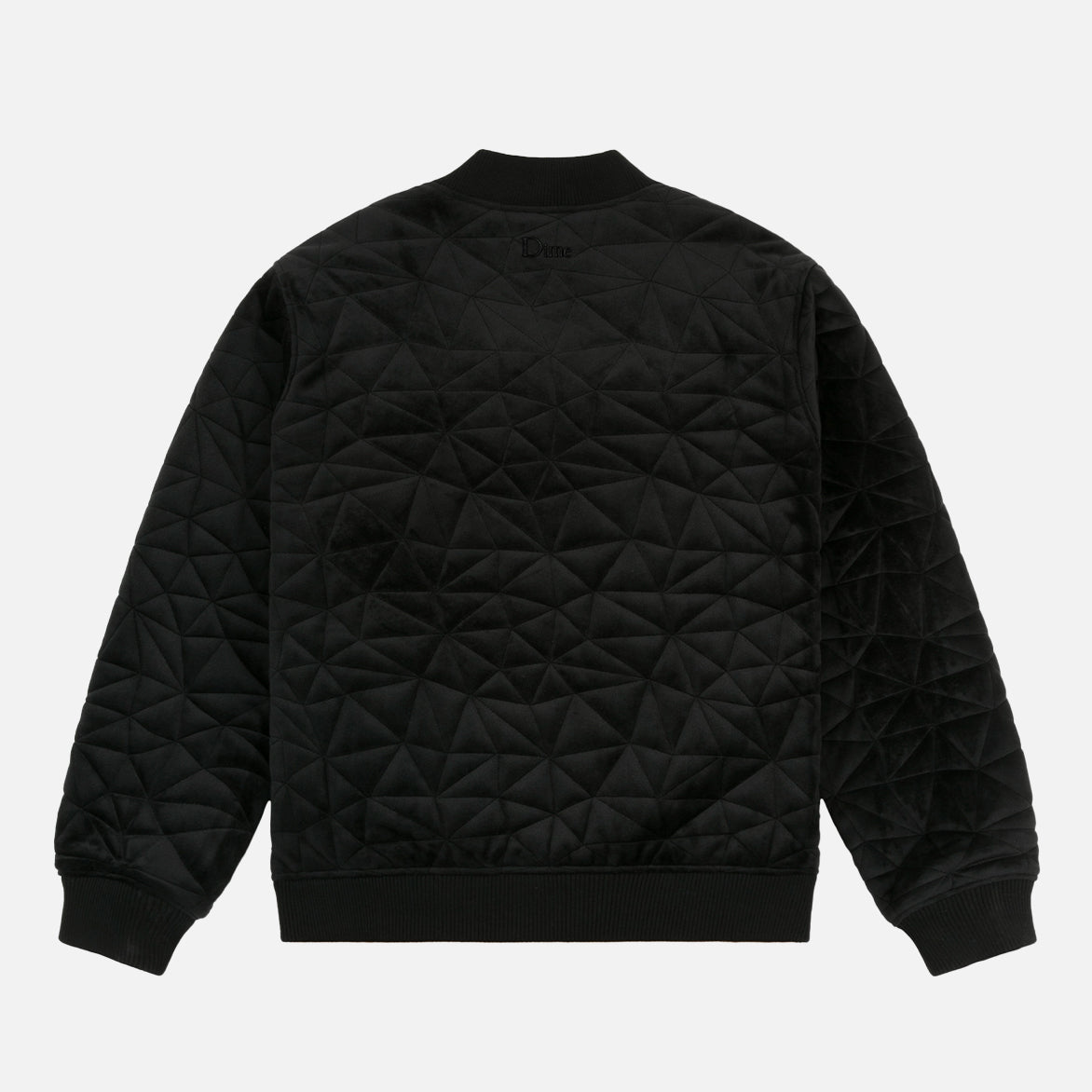 VELOUR BOMBER JACKET - BLACK | lapstoneandhammer.com