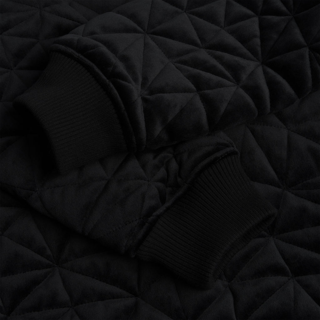 VELOUR BOMBER JACKET - BLACK | lapstoneandhammer.com