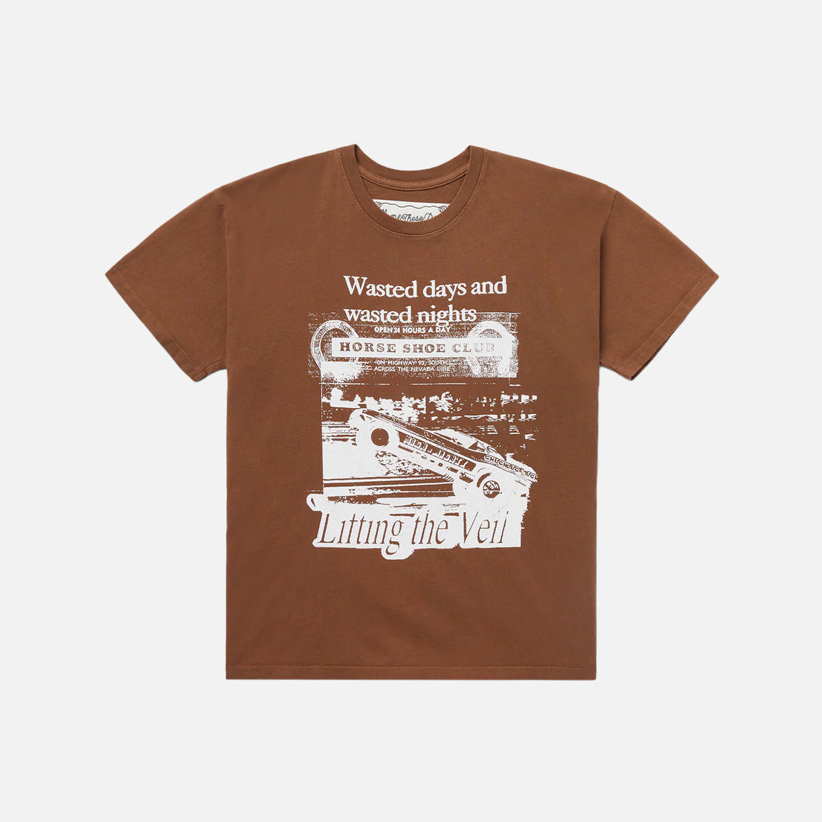 LIFTING THE VEIL TEE - MUSTANG BROWN