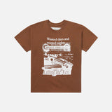 LIFTING THE VEIL TEE - MUSTANG BROWN