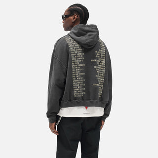 REVERSIBLE LIVING LEGACY TOUR HOODIE - NERO