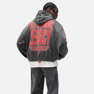 REVERSIBLE LIVING LEGACY TOUR HOODIE - NERO