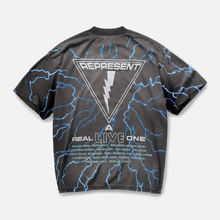 IRON MAIDEN X REPRESENT A REAL LIVE ONE T-SHIRT - SUNFADE GREY