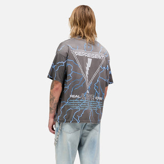 IRON MAIDEN X REPRESENT A REAL LIVE ONE T-SHIRT - SUNFADE GREY