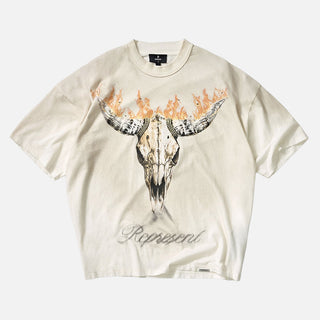 BRITISH COWBOYS T-SHIRT - WASHED ECRU