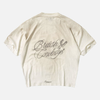 BRITISH COWBOYS T-SHIRT - WASHED ECRU