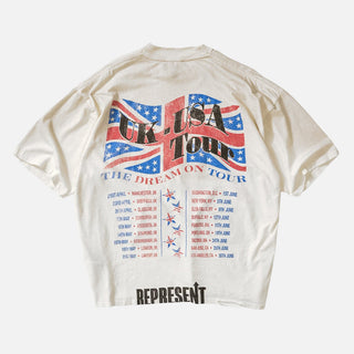 DREAM ON TOUR T-SHIRT - WASHED ECRU
