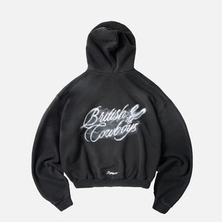 BRITISH COWBOYS HOODIE - STAINED BLACK