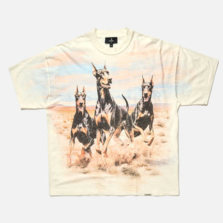 WESTERN DOBERMANS T-SHIRT - FLAT WHITE