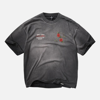 GUNS N` ROSES TOUR T-SHIRT - STAINED BLACK