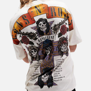 GUNS N` ROSES TOUR T-SHIRT - FLAT WHITE