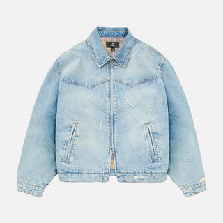 GUNS N` ROSES DENIM JACKET - LIGHT VINTAGE BLUE