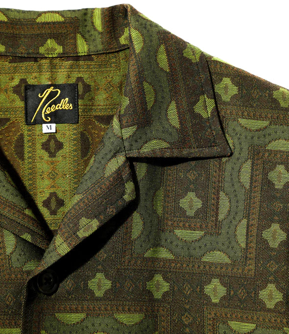 CABANA SHIRT - OLIVE - C / PE ETHNIC JQ.
