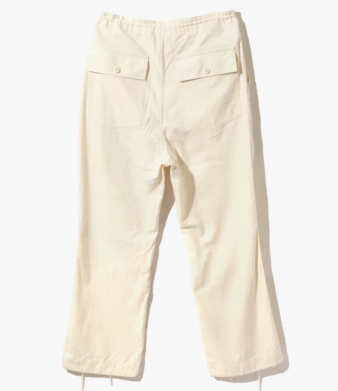 STRING FATIGUE PANT BACK SATEEN - WHITE