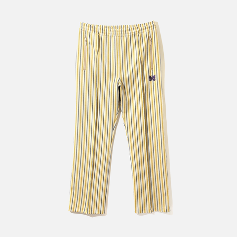 TRACK PANT POLY JACQUARD - YELLOW STRIPE