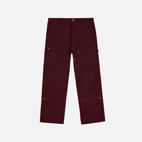 MOLESKIN DOUBLE KNEE PANT - BURGUNDY