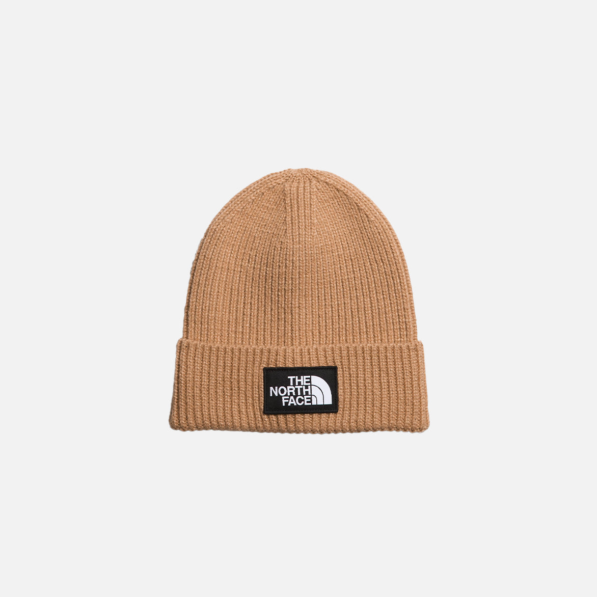 TNF™ LOGO BOX CUFFED BEANIE - ALMOND BUTTER