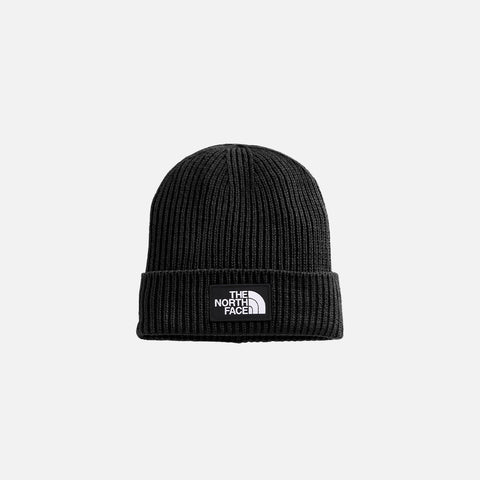 TNF™ LOGO BOX CUFFED BEANIE - BLACK