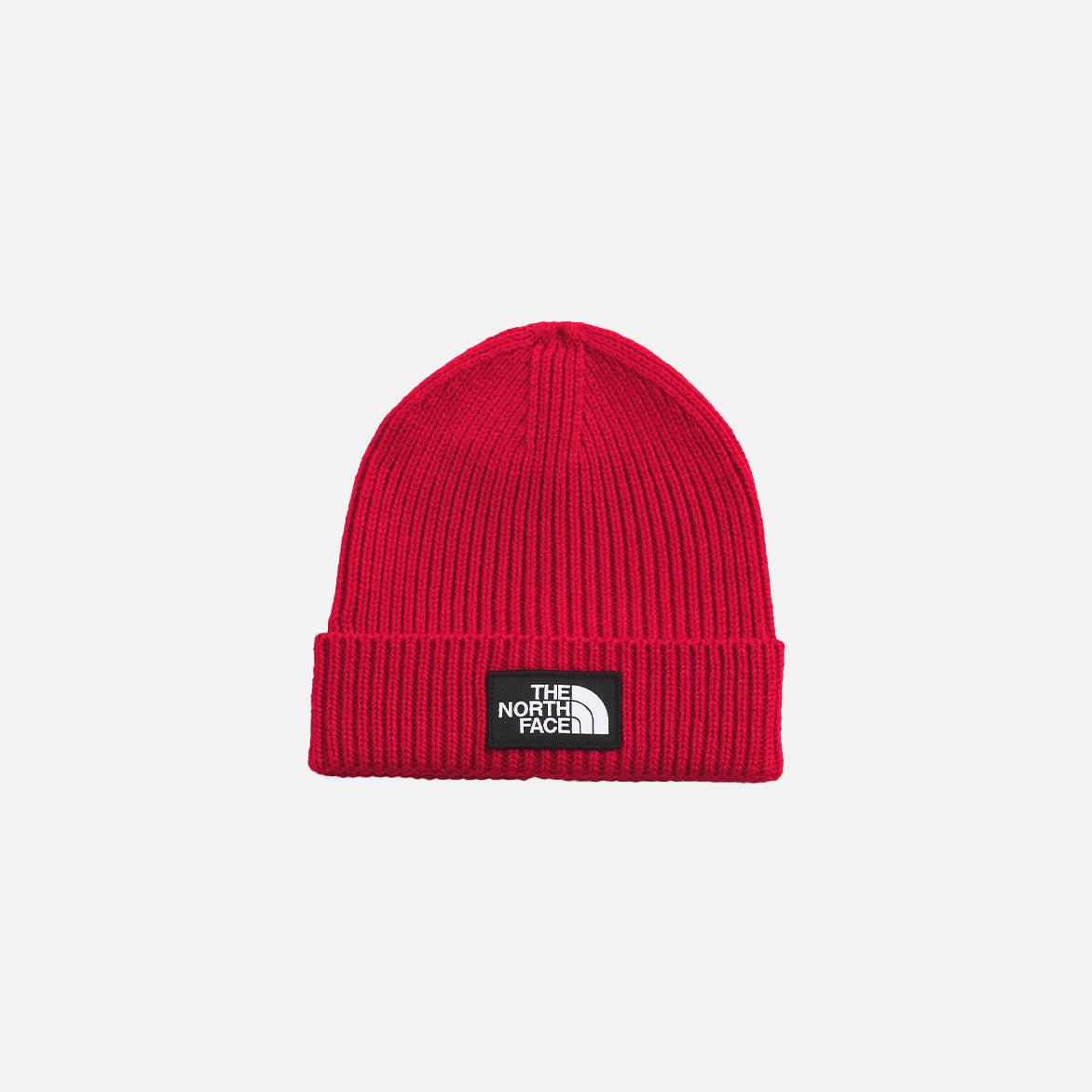 TNF™ LOGO BOX CUFFED BEANIE - RED