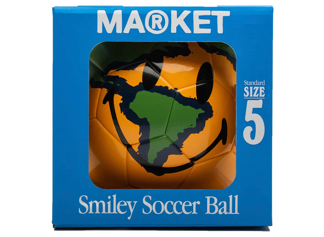 SMILEY KINGSTON SOCCER BALL - GOLD / BLUE / GREEN