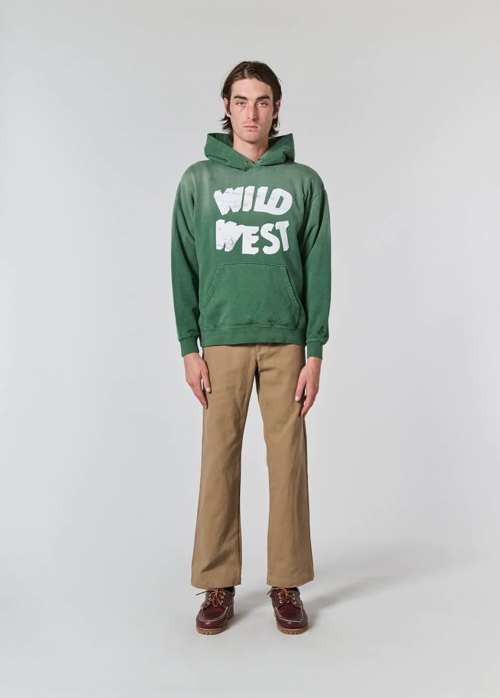 WILD WEST HOODED SWEATSHIRT - GREEN