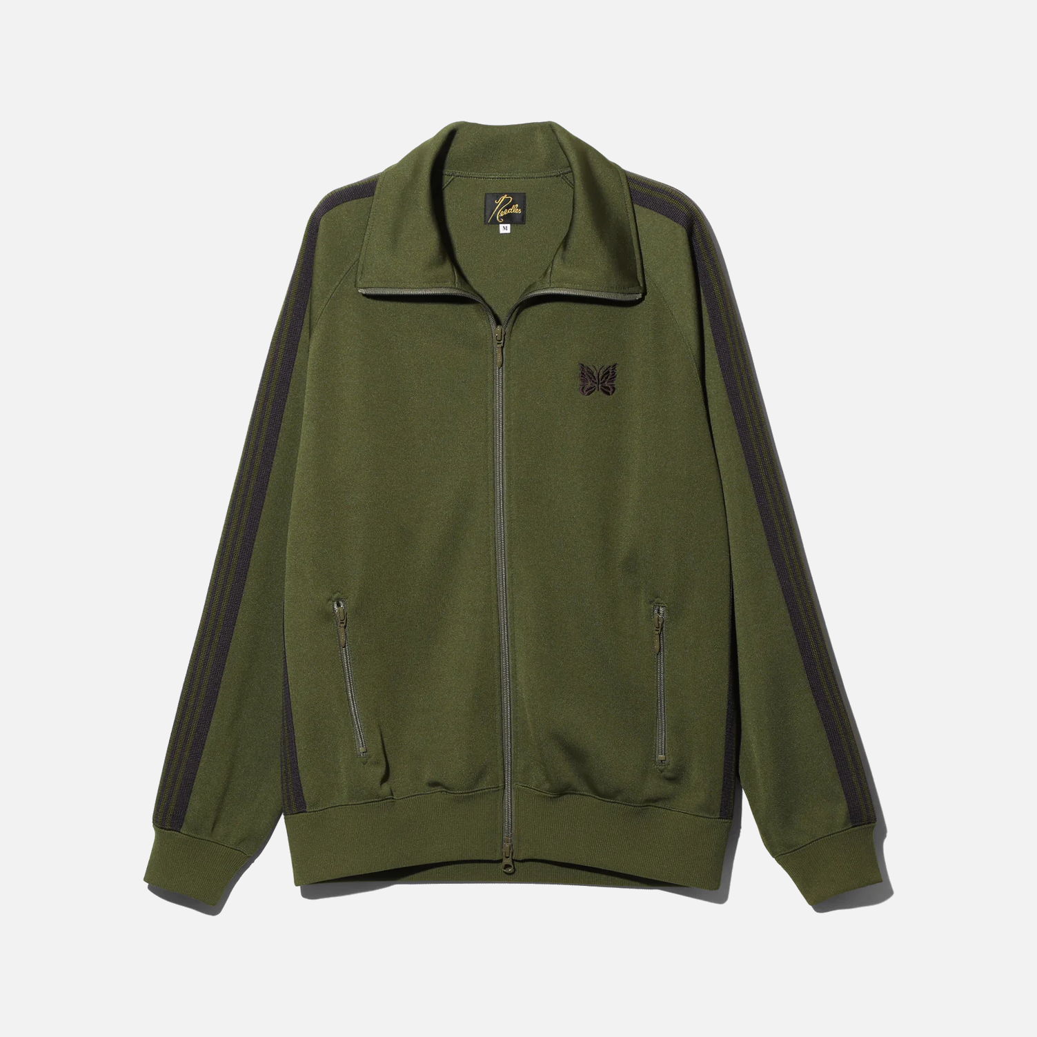 TRACK JACKET POLY SMOOTH - OLIVE – lapstoneandhammer.com 