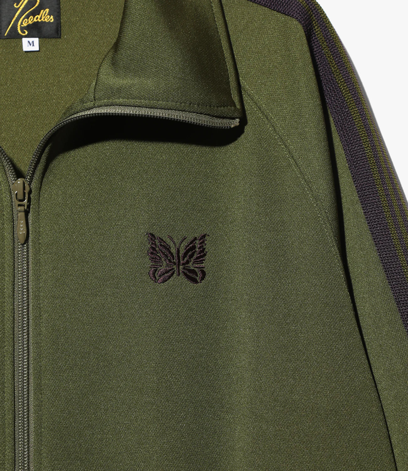 TRACK JACKET POLY SMOOTH - OLIVE