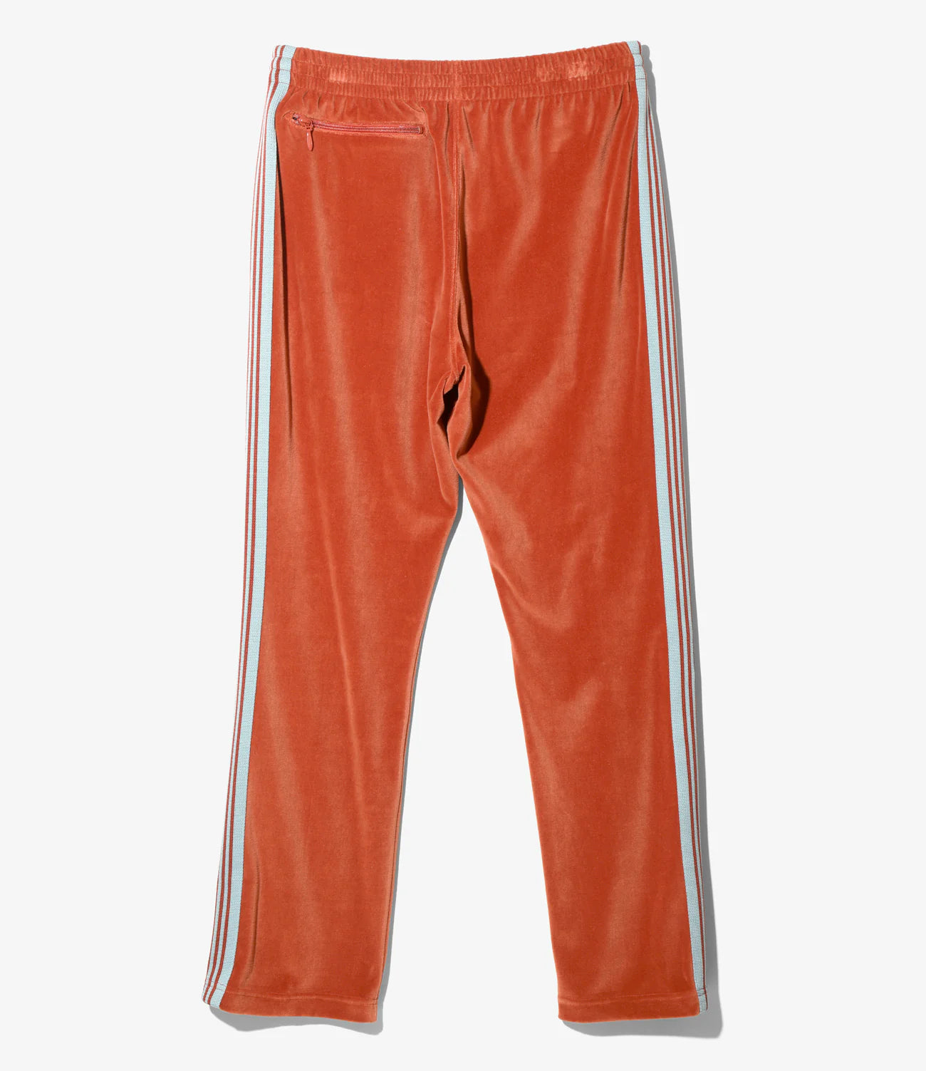 NARROW TRACK PANT C/PE VELOUR - BRICK