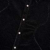 ORGANIC PANEL RANCH SHIRT - BLACK