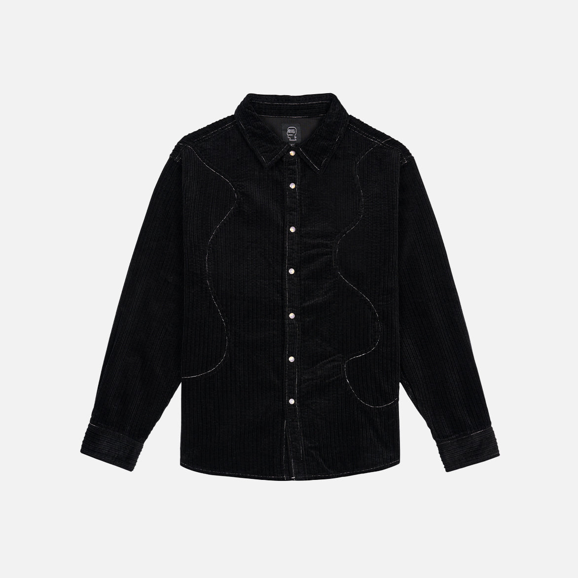 ORGANIC PANEL RANCH SHIRT - BLACK