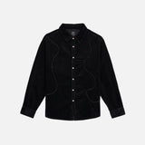 ORGANIC PANEL RANCH SHIRT - BLACK