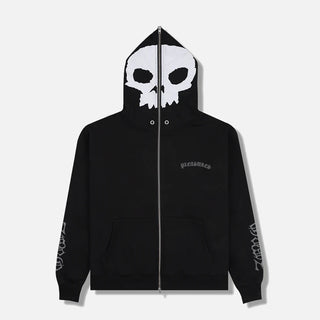BALACLAVA ZIP HOODIE - BLACK