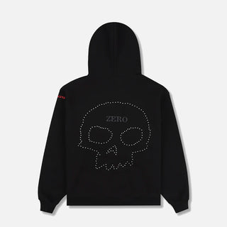 ZERO STUDDED HOODIE - BLACK