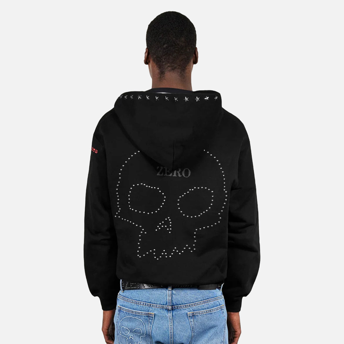 ZERO STUDDED HOODIE - BLACK – lapstoneandhammer.com