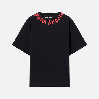 NECK LOGO REGULAR TEE - BLACK