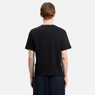 CURVED LOGO REGULAR TEE - BLACK / OFF WHITE