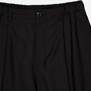 TROPICAL WOOL TROUSERS - BLACK