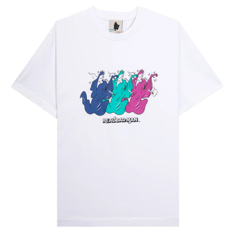 SMOKIN` GHOST SS TEE - WHITE