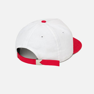 RHUDE TROPHY RACING HAT - WHITE / RED