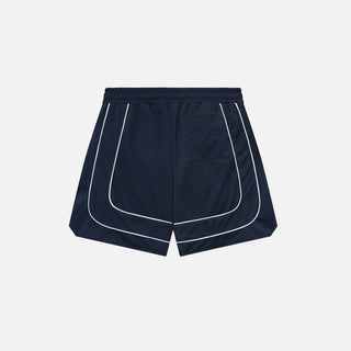 BAGGY COLLEGIATE LOGO SHORT - NAVY / CREAM