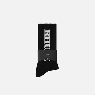 DINERO SOCK - BLACK / WHITE